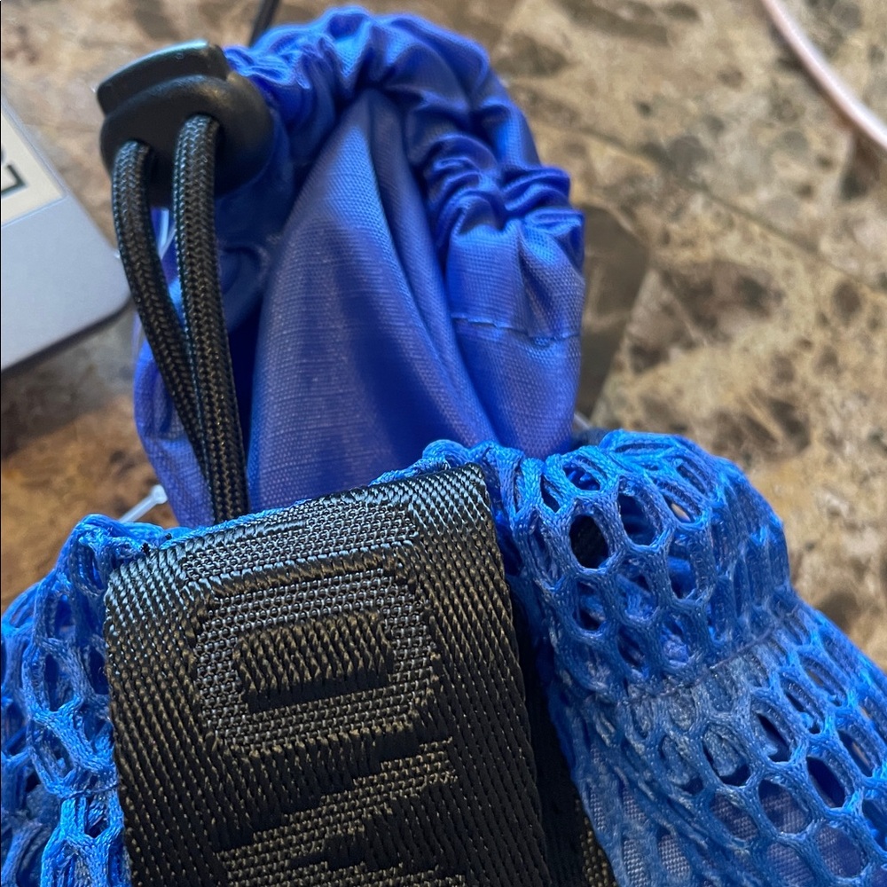 Free People Blue Mesh Sling Bag - Picture 6 of 7